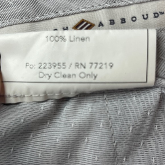 Joseph‎ Abboud Men's Dress Pants Navy Blue Linen ANGELICO Size 34
Inseam 28 - Picture 7 of 8